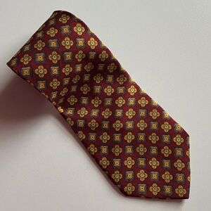 Tommy Hilfiger Split Printed Silk Tie